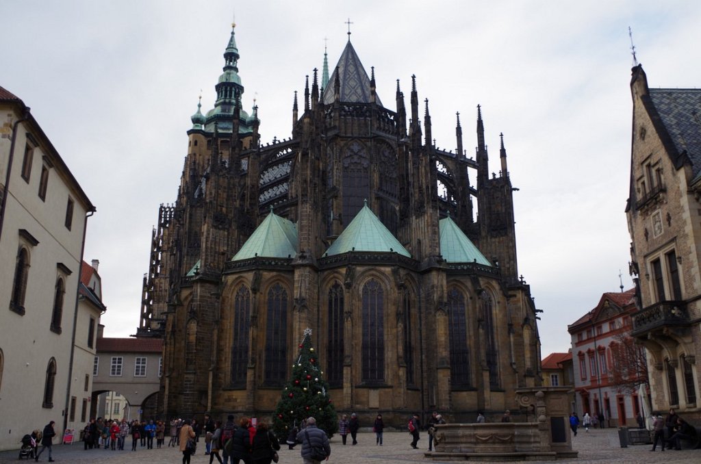 2014_1204_125400.jpg - St. Vitus Cathedral at the Prague Castle Complex